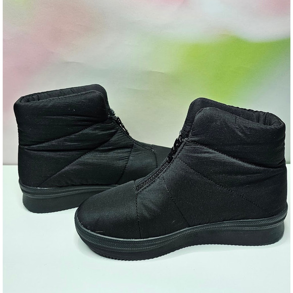 Keds Women's Bundle Quilted Zippered Bootie Size 8.5 Black NWT - Picture 1 of 7